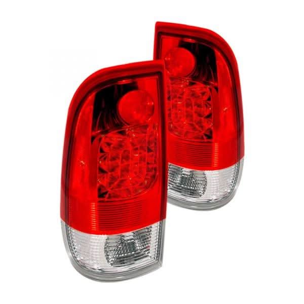 Spec-D Tail Lights Ford F150 (97-03) F250/F350 (99-07) Styleside - LED Black / Smoke / Clear