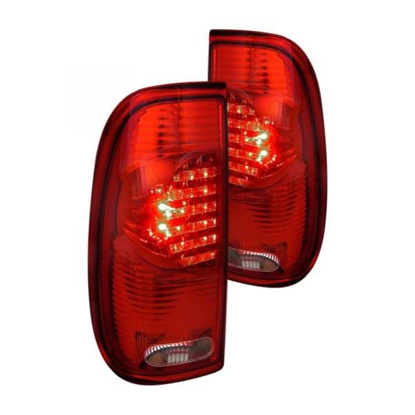 Spec-D Tail Lights Ford F150 (97-03) F250/F350 (99-07) Styleside - LED Black / Smoke / Clear