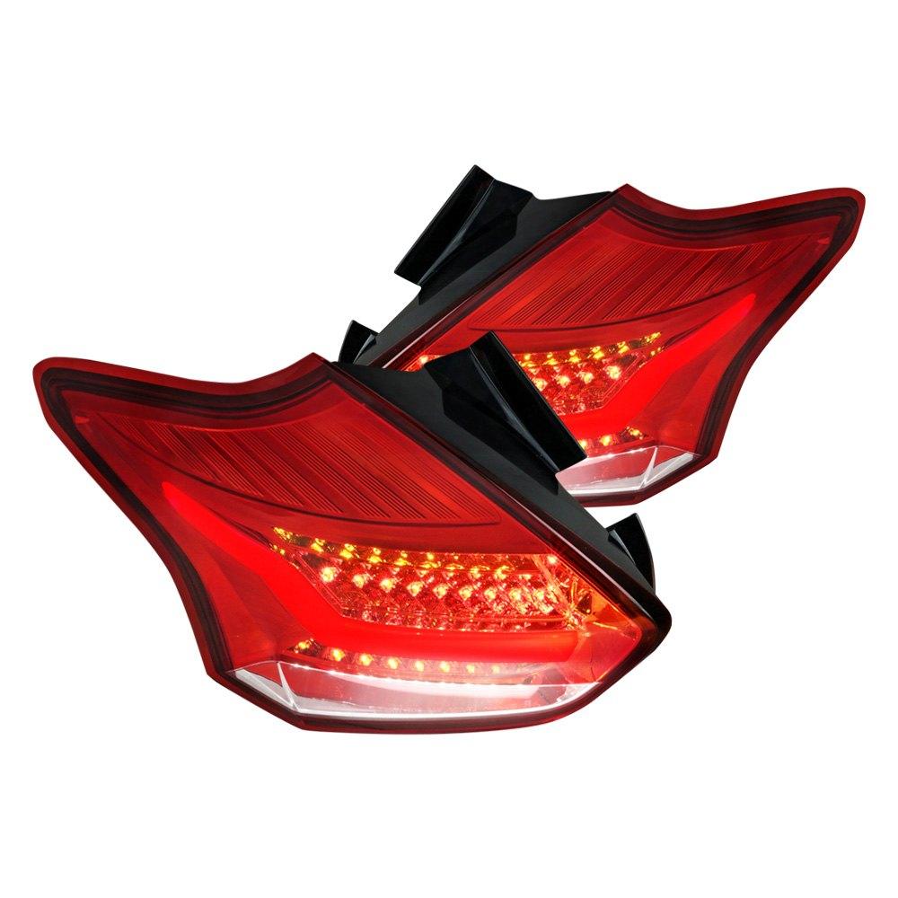 Spec-D LED Tail Lights Ford Focus SE/ST/Titanium (15-18) RS (16-18) Black, Smoke, Red or Clear