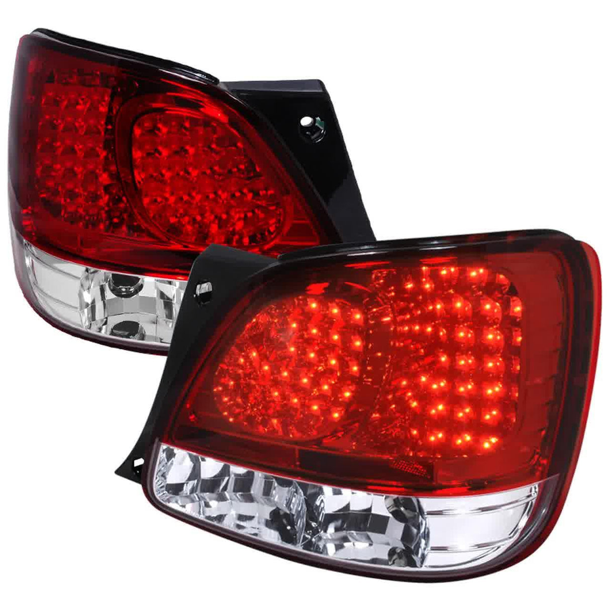 Spec-D LED Tail Lights Lexus GS300 GS400 GS430 (98-05) Smoked / Chrome / Black