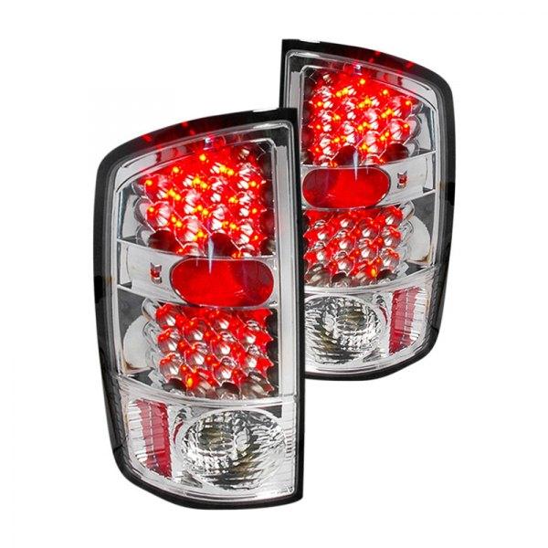Spec-D LED Tail Lights Dodge Ram (2002-2006) Black / Chrome / Red / Gloss