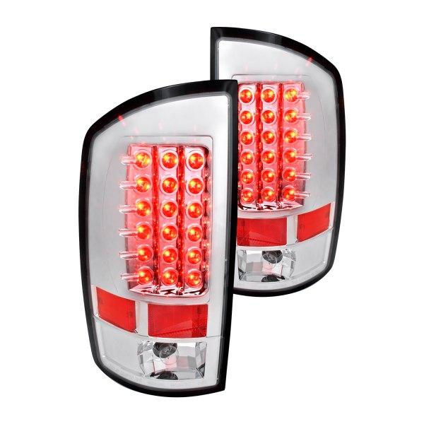 Spec-D LED Tail Lights Dodge Ram (2002-2006) Black / Chrome / Red / Gloss