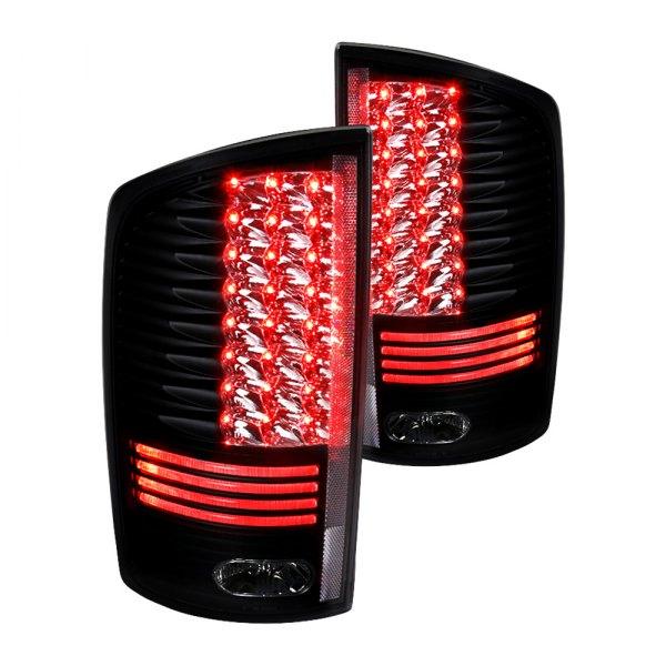 Spec-D LED Tail Lights Dodge Ram (2002-2006) Black / Chrome / Red / Gloss