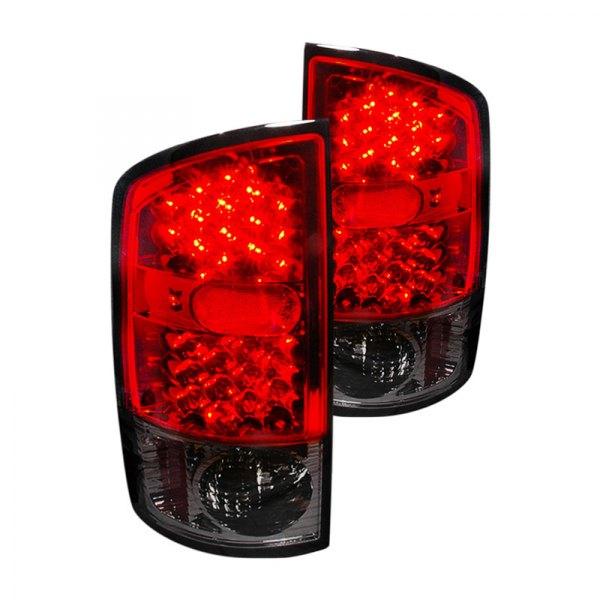 Spec-D LED Tail Lights Dodge Ram (2002-2006) Black / Chrome / Red / Gloss