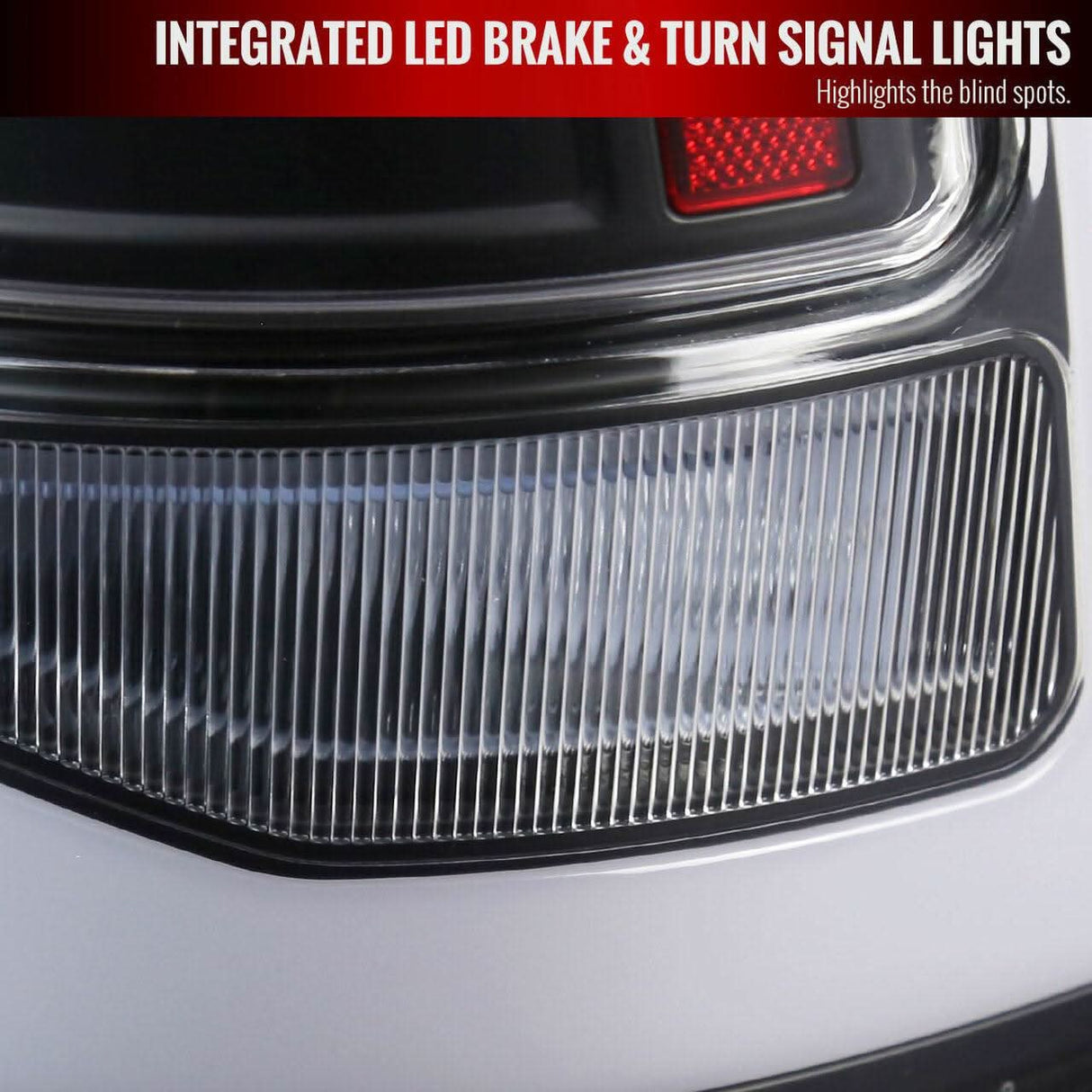 Spec-D Full LED Tail Lights Ram 1500 (09-18) 2500 3500 (10-18) w/ LED Light Bar - Black