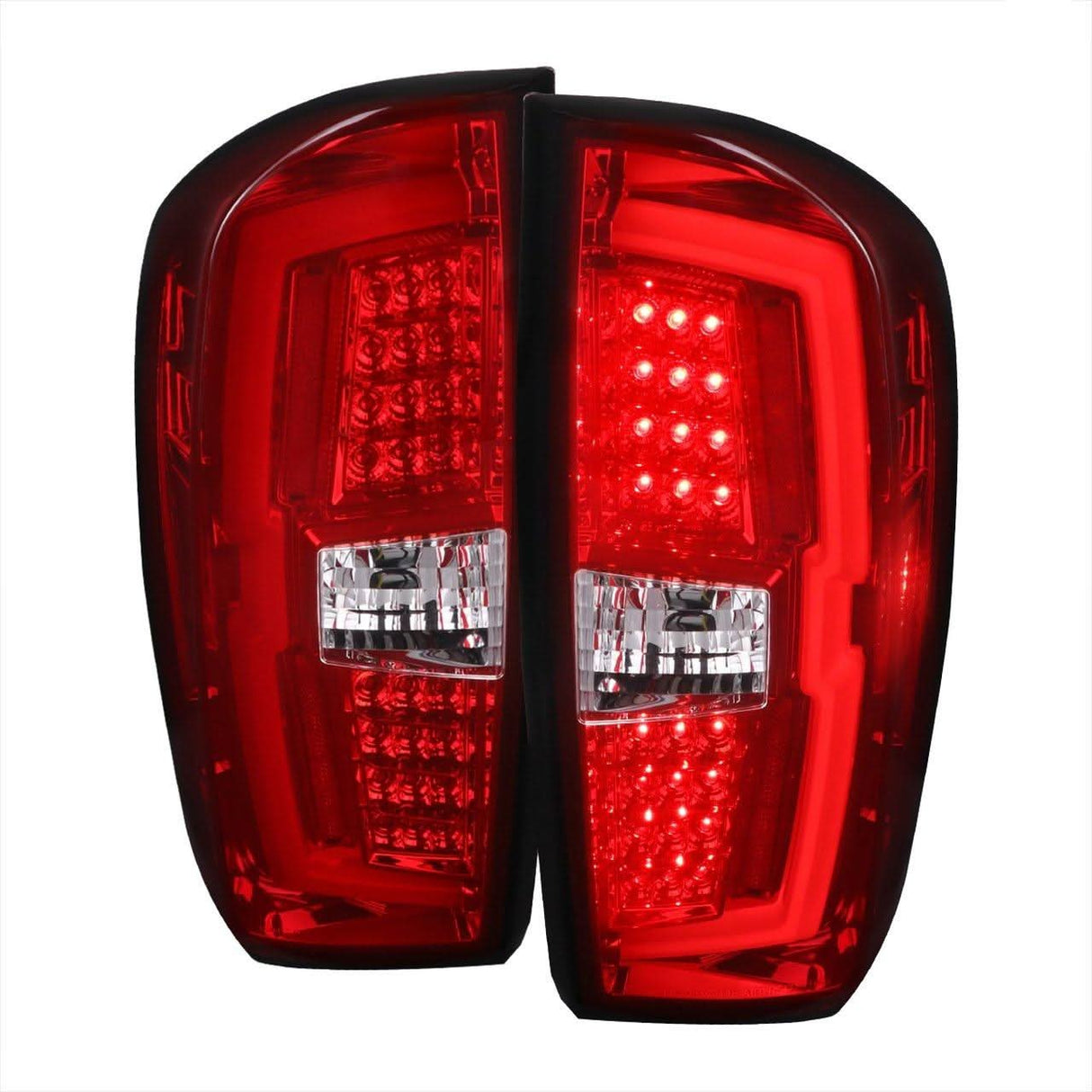Spec-D Tail Lights Toyota Tacoma (2016-2021) LED BAR - Smoked, Clear or Black