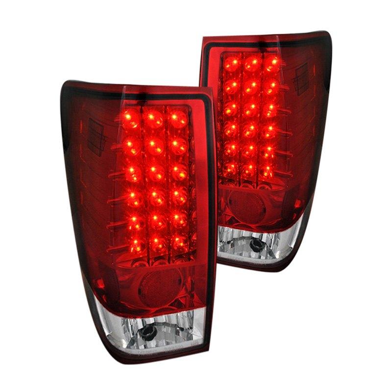 Spec-D Tail Lights Nissan Titan (2004-2013) LED - Black / Red / Tinted Smoke