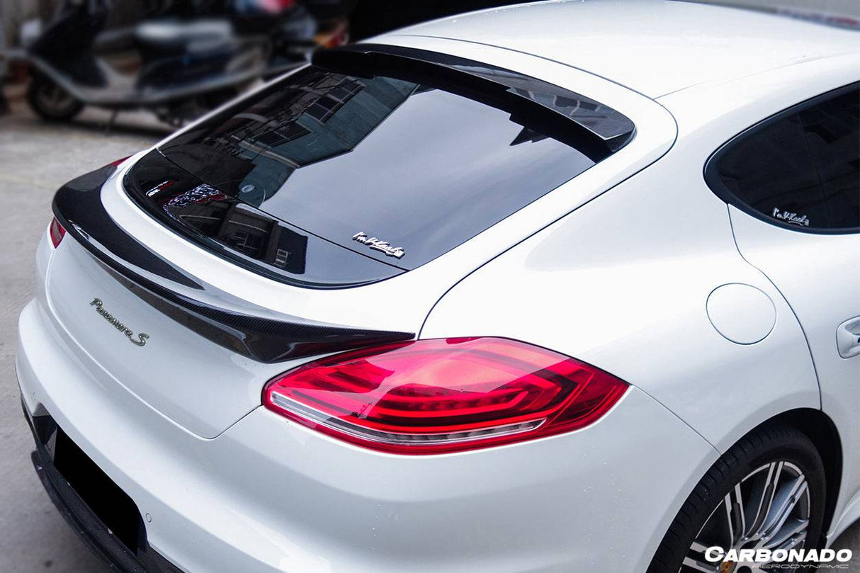 2013-2016 Porsche Panamera 970.2 TAS Style Carbon Fiber Roof Spoiler