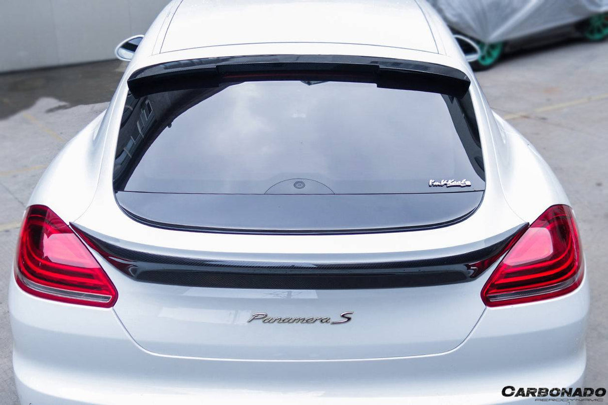 2013-2016 Porsche Panamera 970.2 TAS Style Carbon Fiber Roof Spoiler