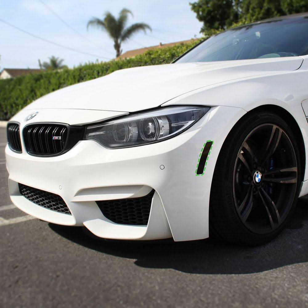 BMW F80 M3 / F82 & F83 M4 Front Bumper Reflector Overlay Smoked