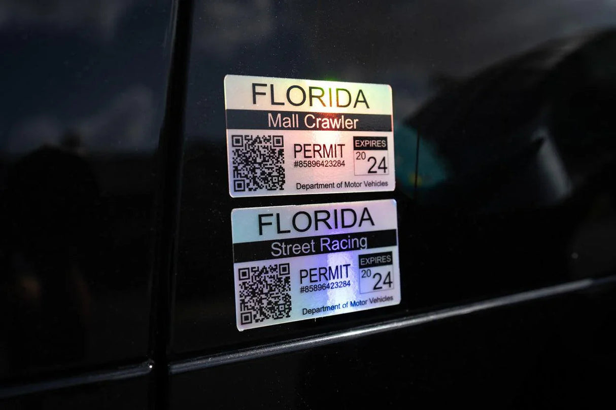 Mall Crawler Permit Sticker 3.5" - All States