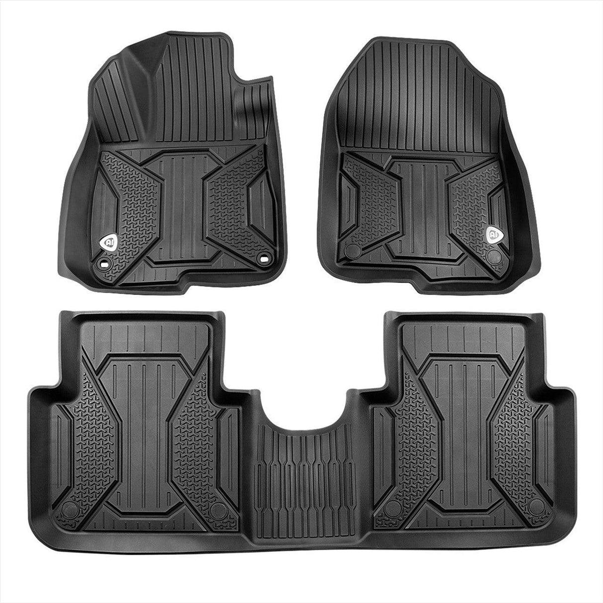 Spec-D Floor Mats Honda CRV (2017-2022) Washable Black TPE Rubber