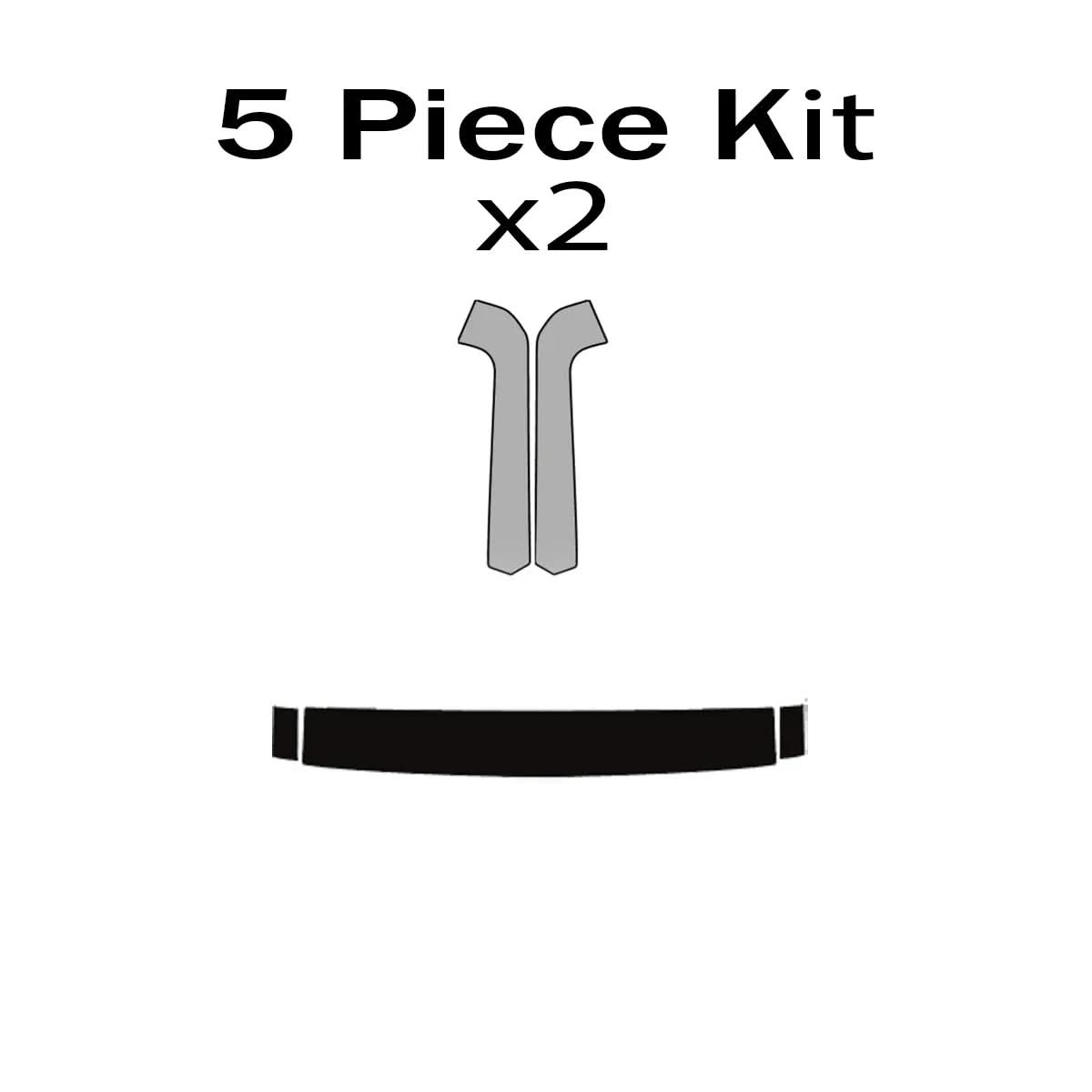 Matte Window Frame Black Out Kit - 2021+ Bronco
