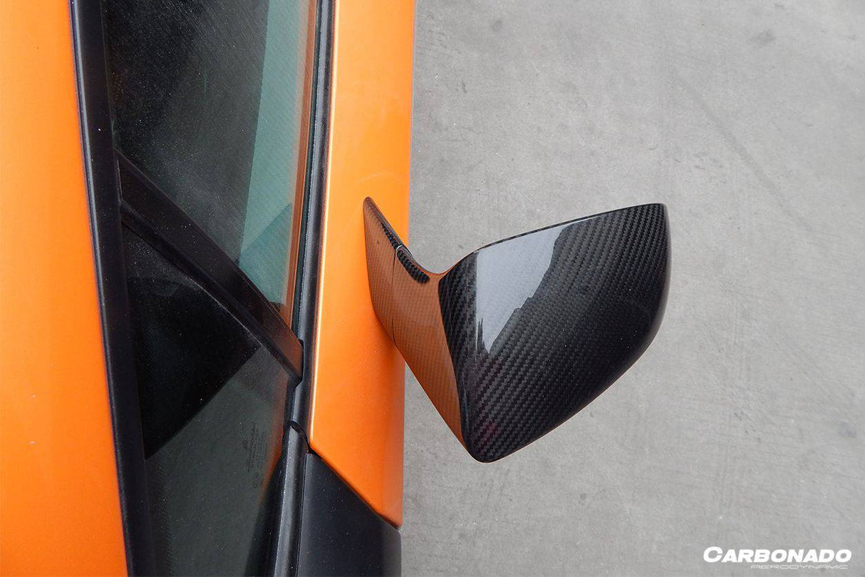 2009-2014 Lamborghini Gallardo LP570 OEM Style Carbon Fiber Mirror Cover Replacement