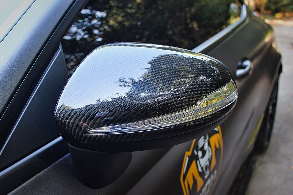 2014-2021 Mercedes Benz C-Class W205 S-Class W222 C217 E-Class W213 Dry Carbon Fiber Mirror Housing Replacement