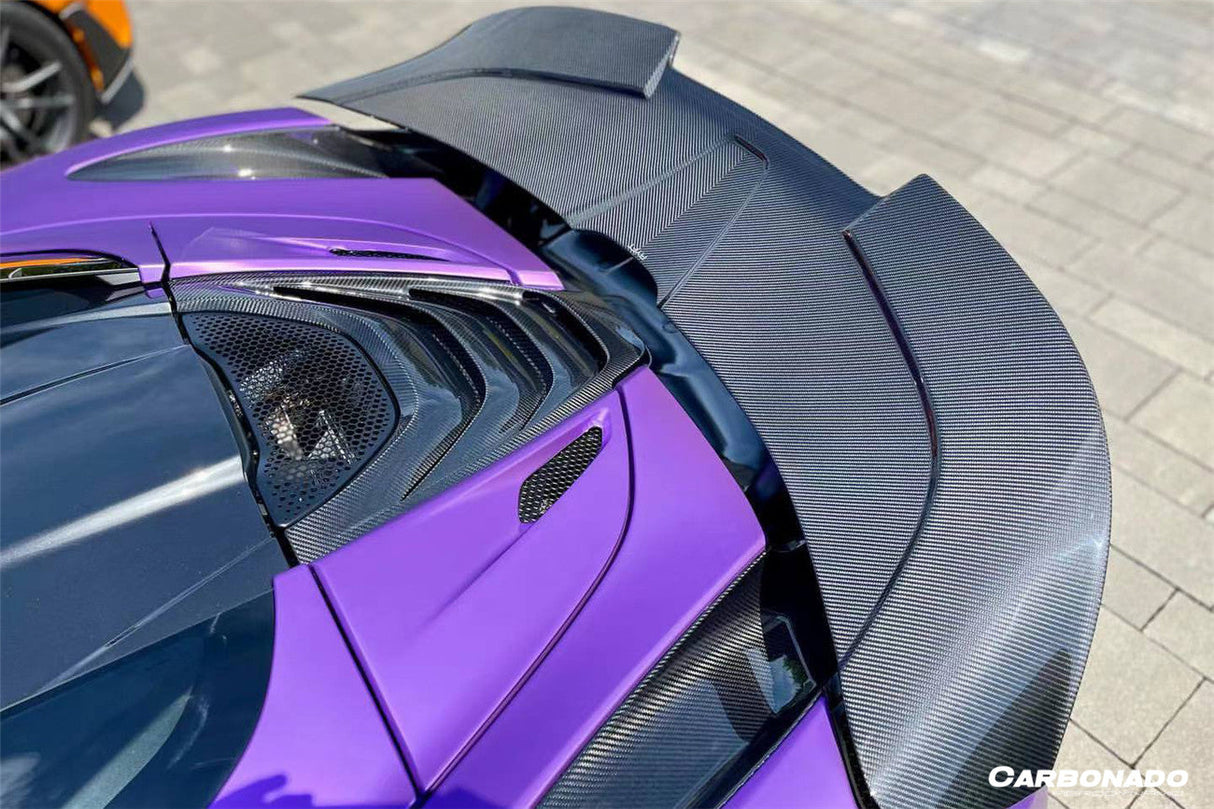 2017-2022 McLaren 720S Spyder Only DRY Carbon Fiber Engine Cover Replacement