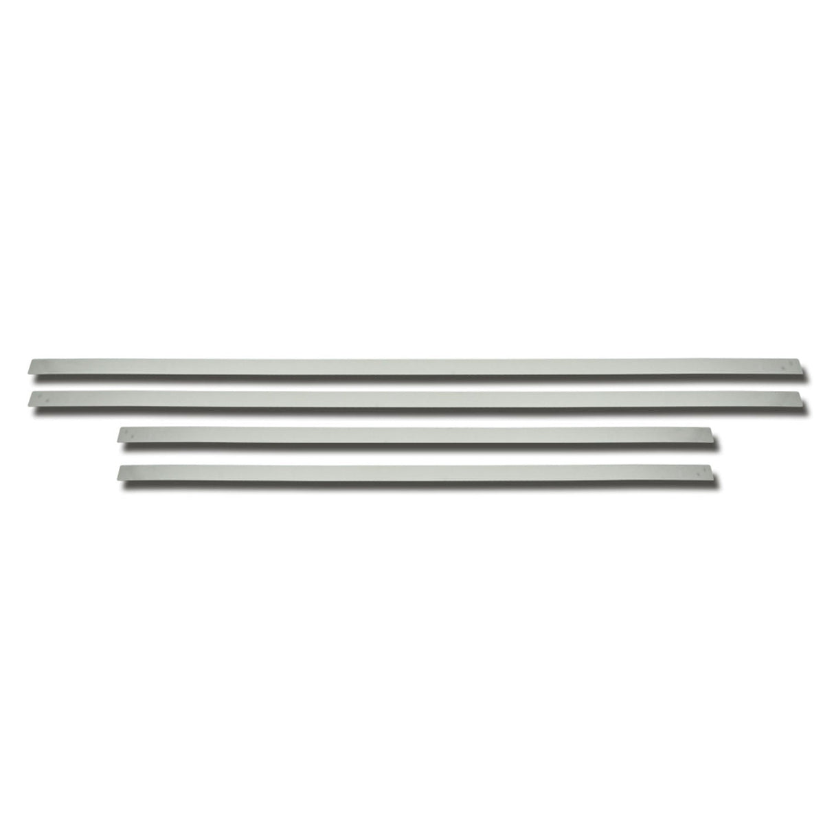 2014-2019 Chevrolet Silverado 2500 Side Door Molding Trim Stainless Steel Silver 4 Pcs