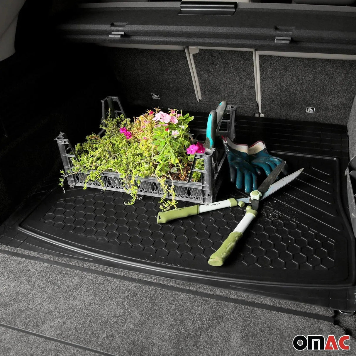 BMW Universal Cargo Mat Liner Waterproof Rubber Black 1Pc