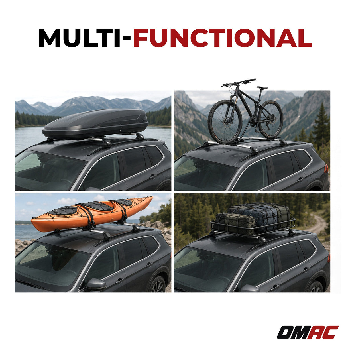 2010-2017 Volvo XC60 Roof Rack Cross Bars Silver