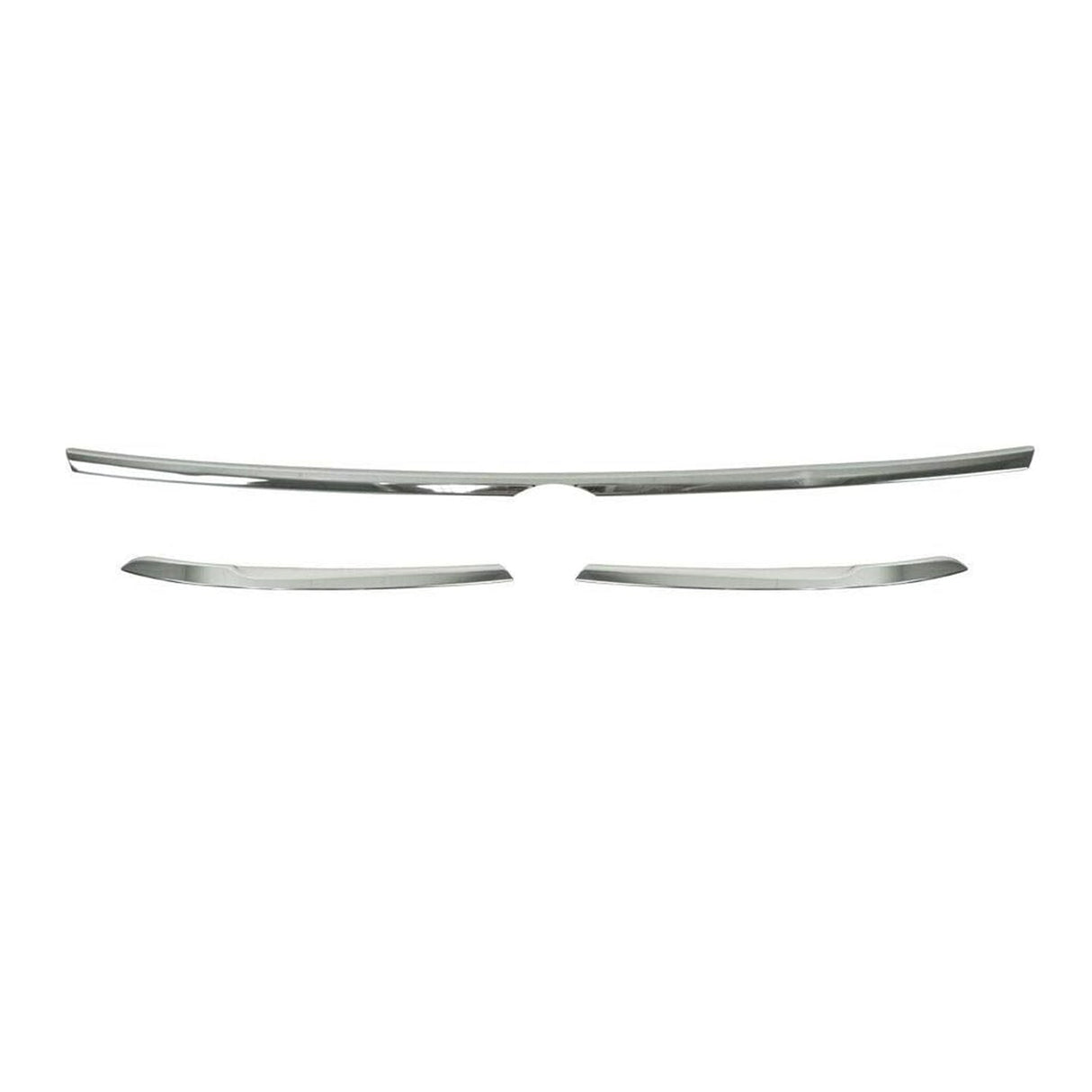 2018-2024 VW Tiguan Fog Light Headlight Lamp Surround Trim Silver 3 Pcs