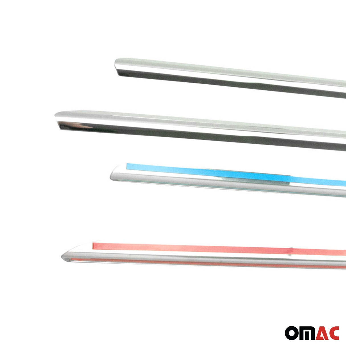 2004-2009 Mercedes E Class W211 Sedan Window Molding Trim Streamer Stainless Steel 4x