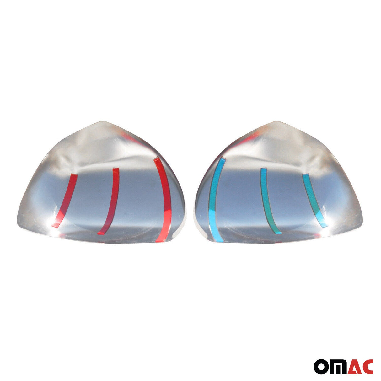 2003-2009 Toyota Land Cruiser Prado Side Mirror Cover Caps Stainless Steel Silver 2Pcs
