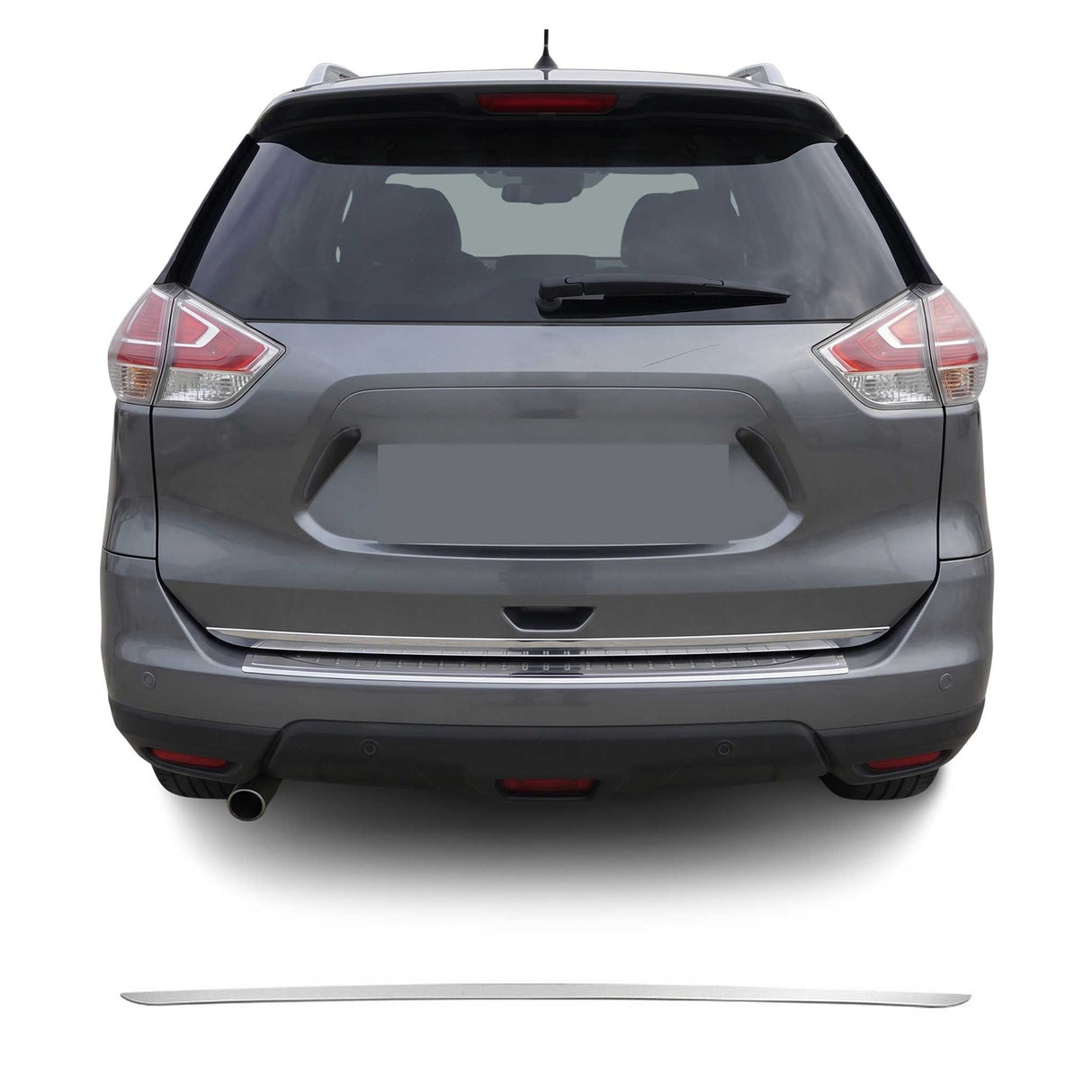 2017-2020 Nissan Rogue Rear Trunk Lid Molding Trim Stainless Steel Silver
