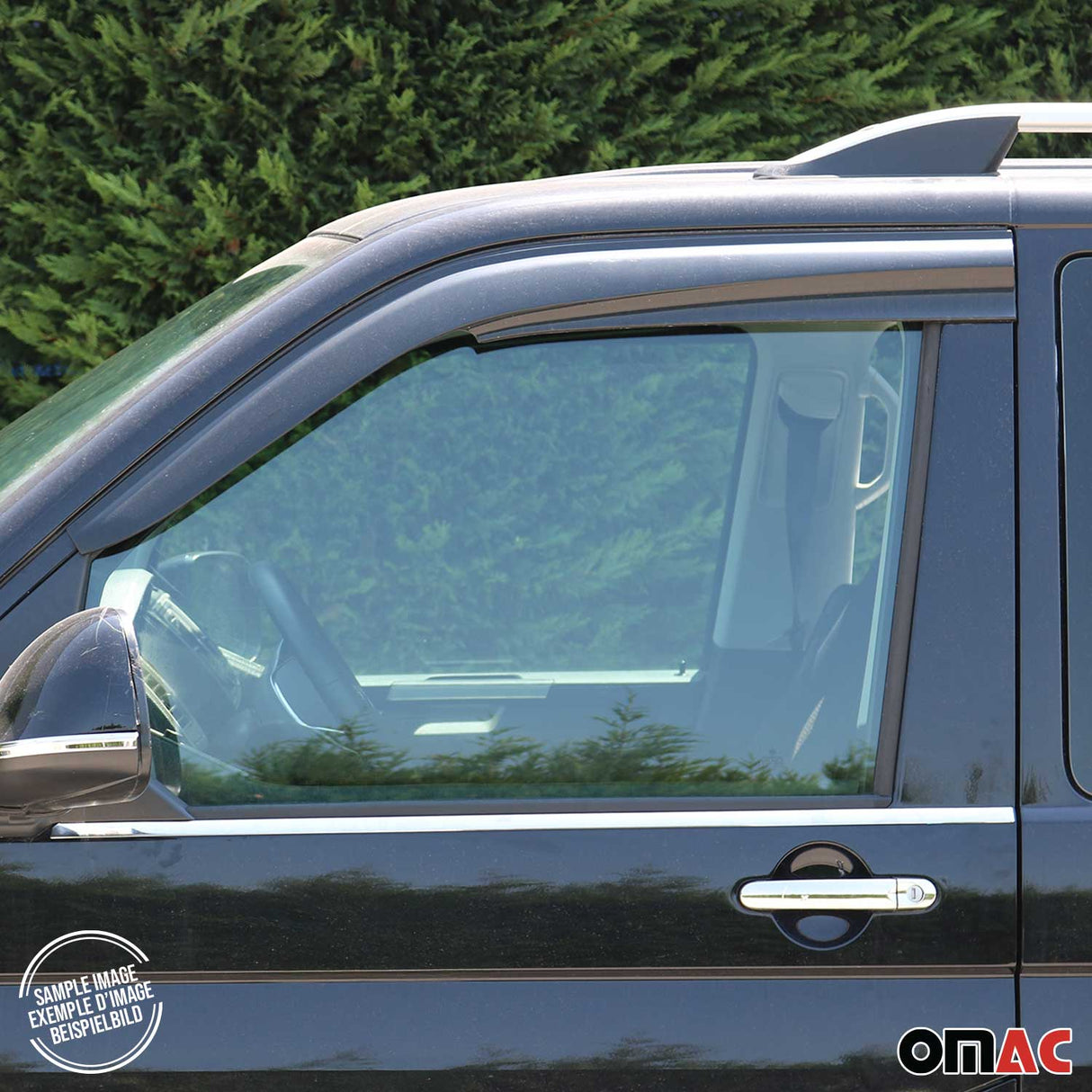 2015-2026 Ford Transit Window Visor Vent Rain Deflector 2Pcs Smoke