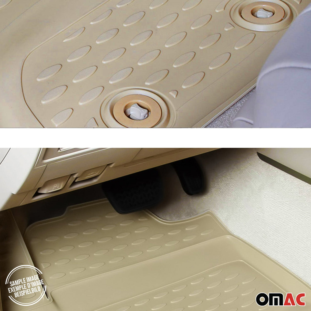 2018-2026 Volvo XC60 Floor Mats Liners Full Set All Weather Beige