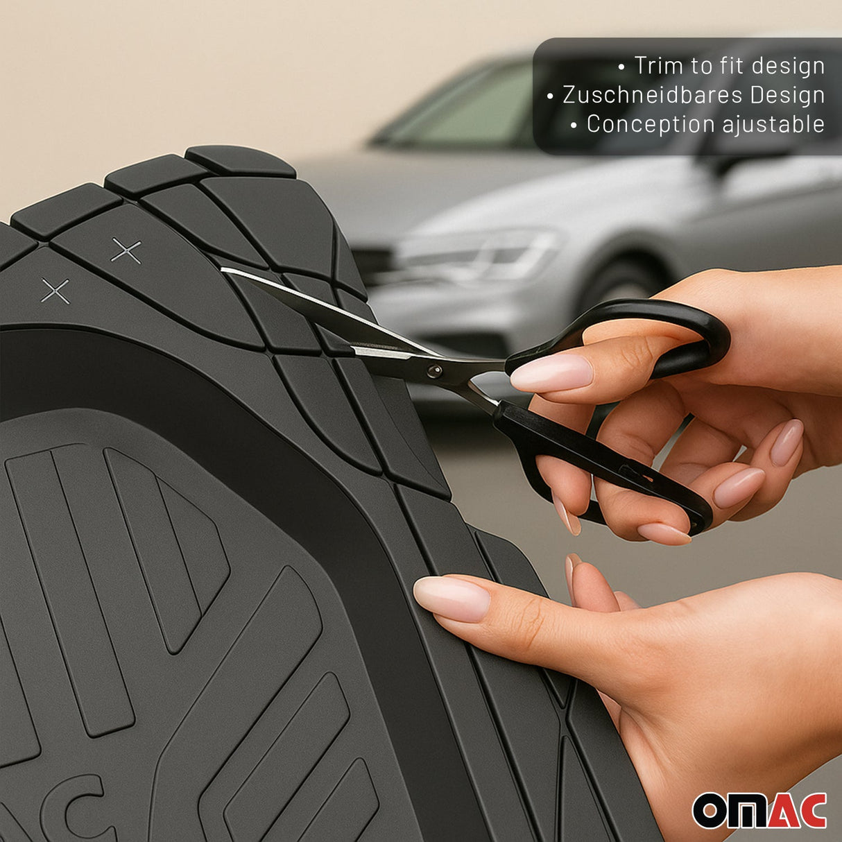 BMW Universal Floor Mats Liner All Weather 3D Black Waterproof 4Pcs