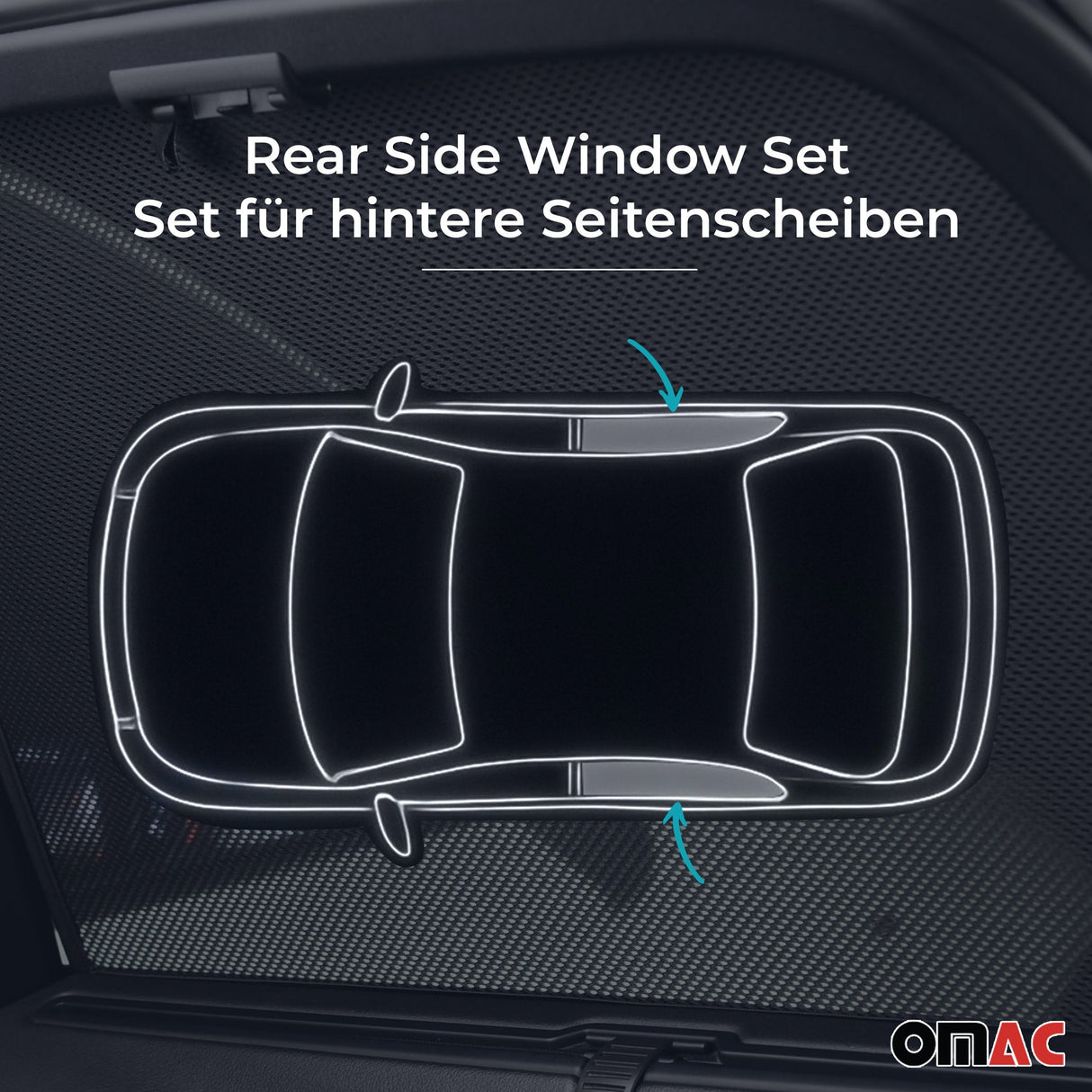 Side Window Curtain Mesh for BMW 5 Series E39 Wagon 1999-2003 Black