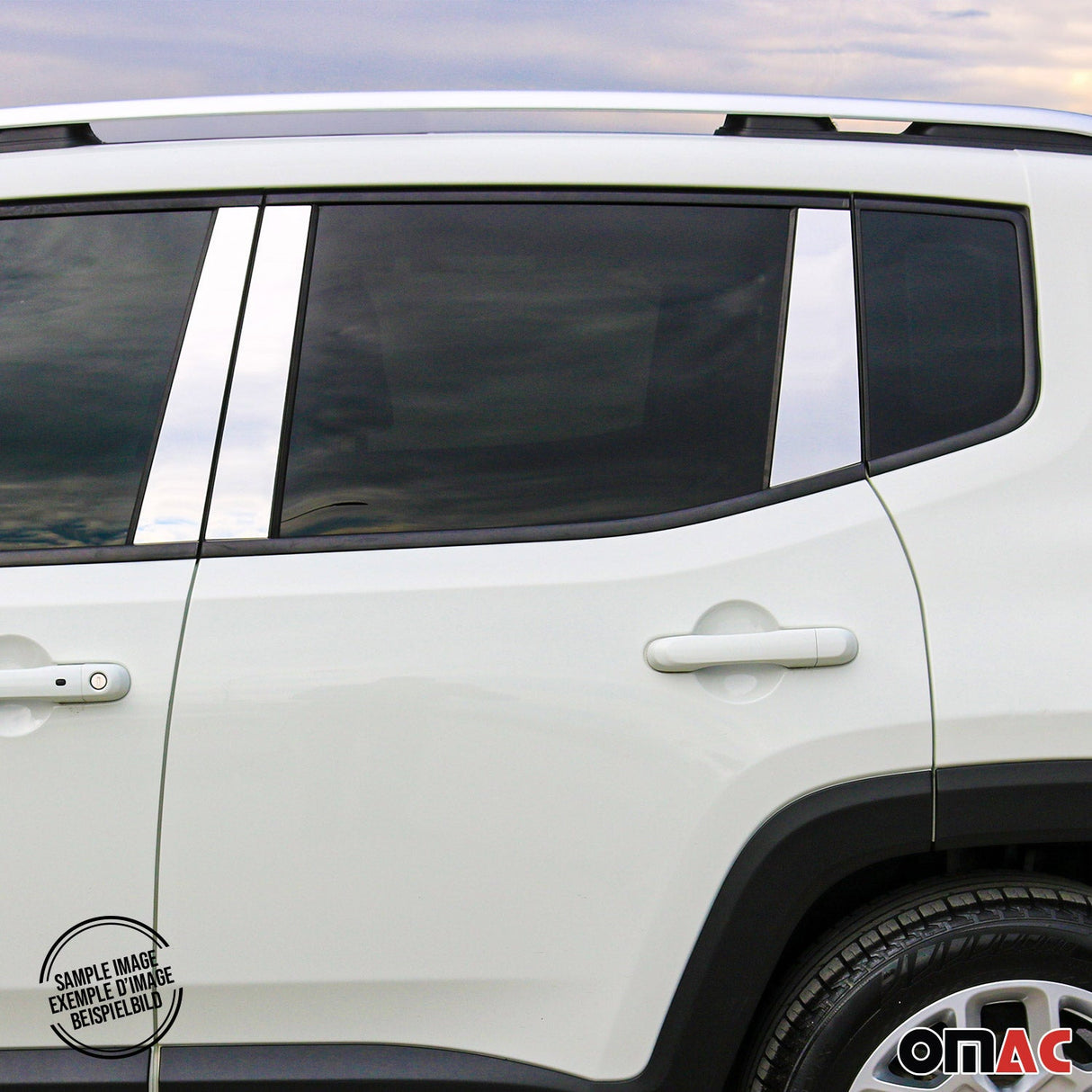 2017-2022 Honda CR-V Window B Pillar Posts Door Trim Cover Stainless Steel Silver 6x