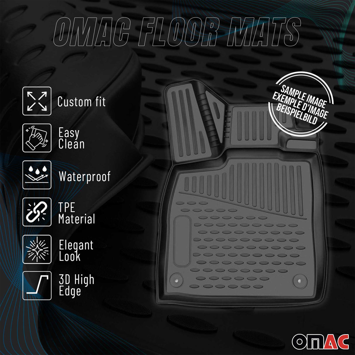 2019-2024 Kia Forte Floor Mats Liners Full Set All Weather Black