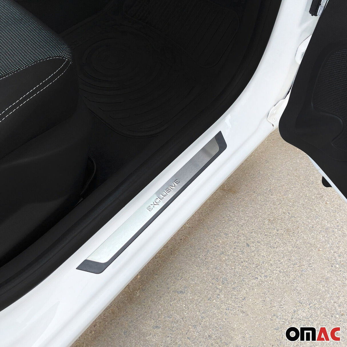 2009-2017 VW Tiguan Door Sill Scuff Plate Scratch Protector Exclusive Brushed Stainless Steel 4Pcs