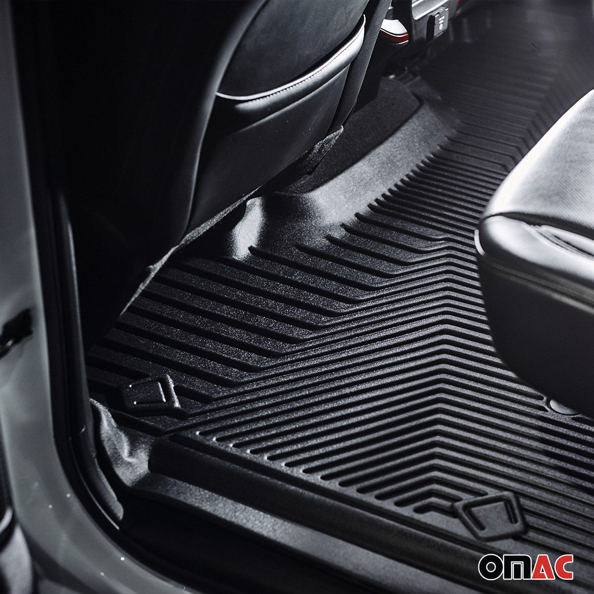 2019-2026 BMW X7 G07 Premium Floor Mats Liners 6 Seats First and Second Row Set Black