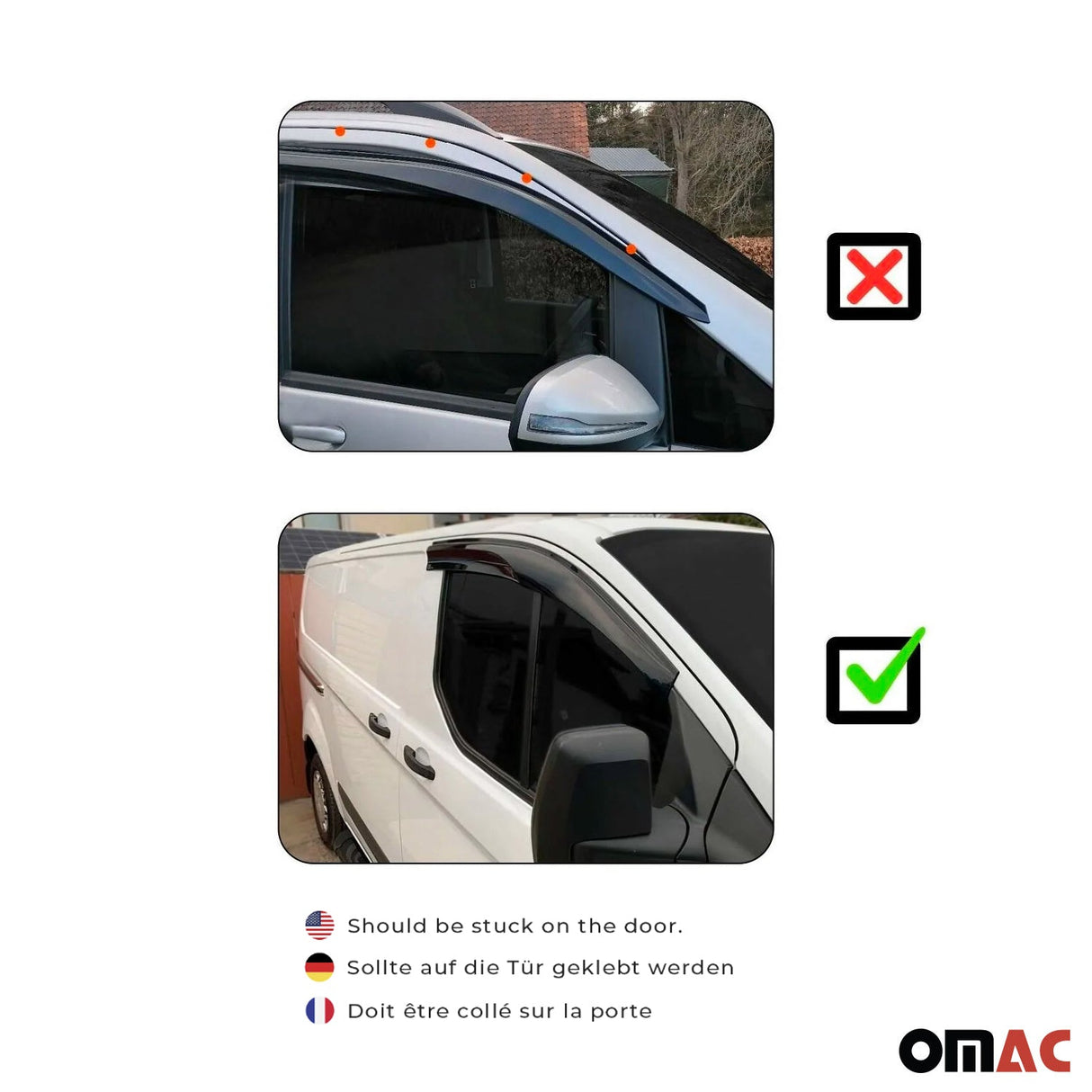 2006-2011 Hyundai Accent Sedan Window Visor Vent Rain Deflector 4Pcs Smoke