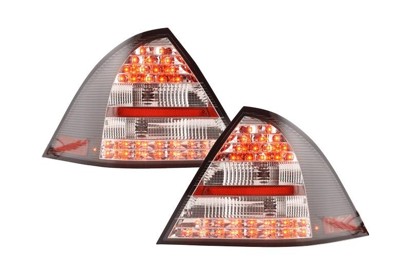 Mercedes Benz C-Class (203) Sedan Black LED Taillights Set (2005-2007) - K2 Industries