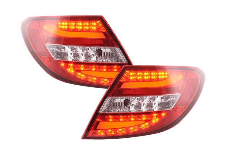 Mercedes Benz C-Class (204) Red LED Taillights Set (2007-2011) - K2 Industries