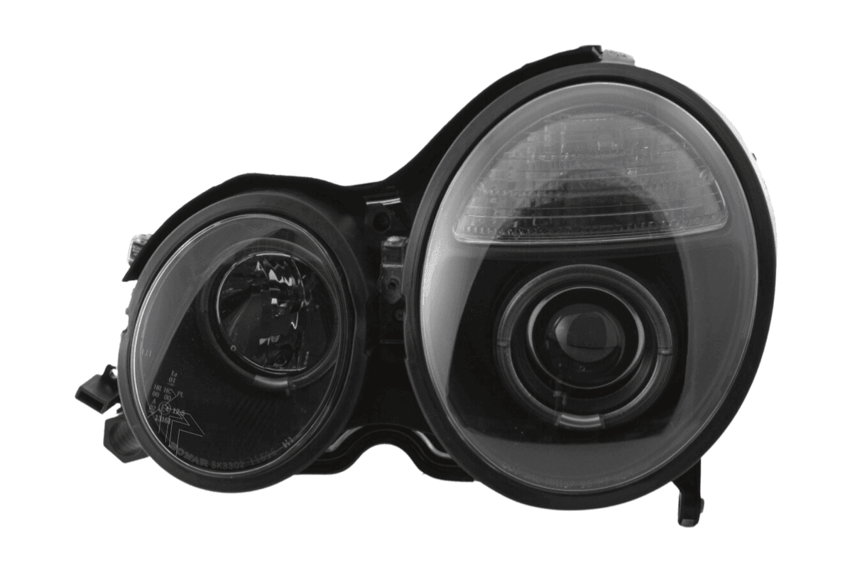 Mercedes Benz E-Class (210) Black Angel Eye Headlights (1999-2001) - K2 Industries