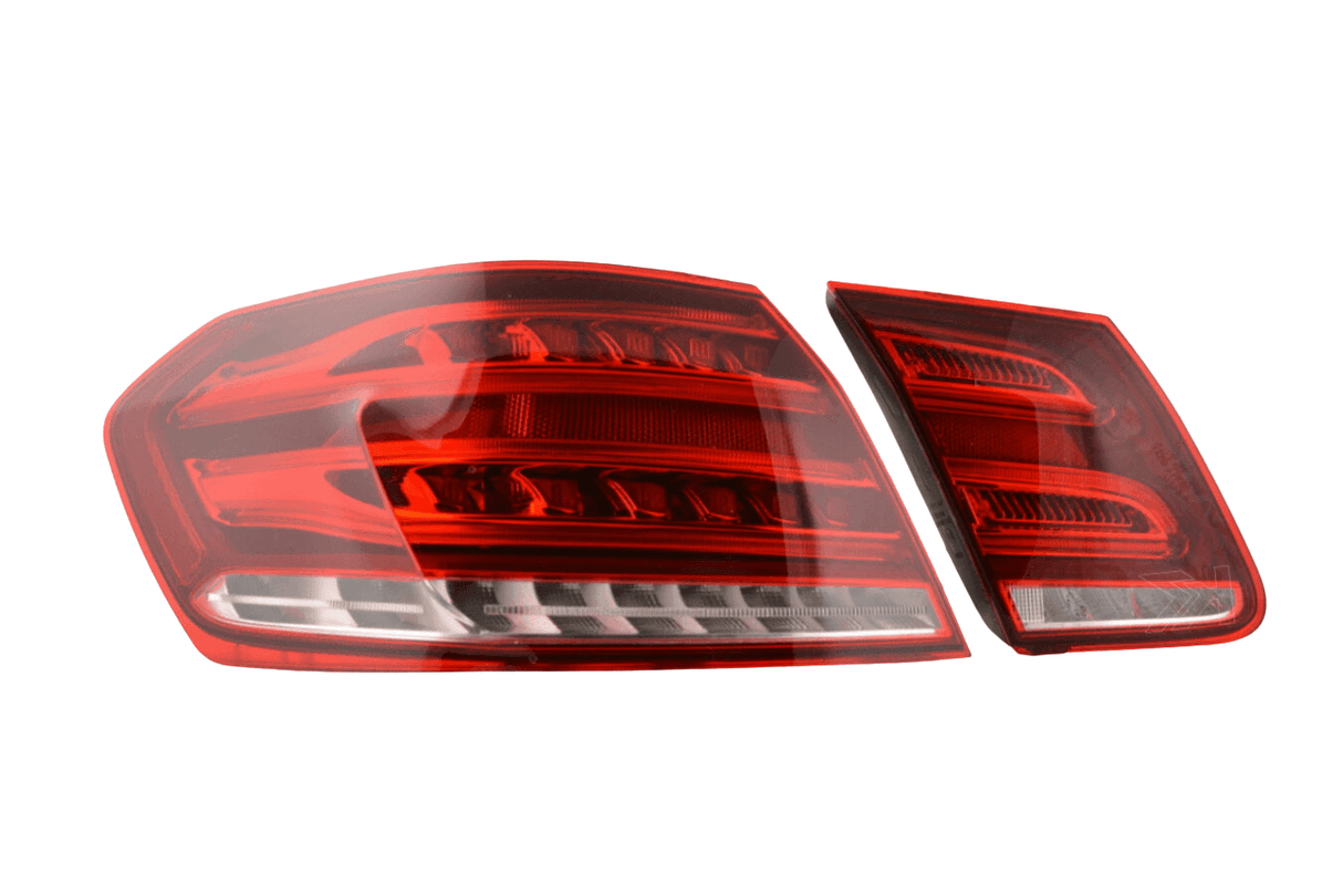 Mercedes Benz E-Class (212) Sedan Red, OE Style LED Taillights Set (2013-2016) - K2 Industries