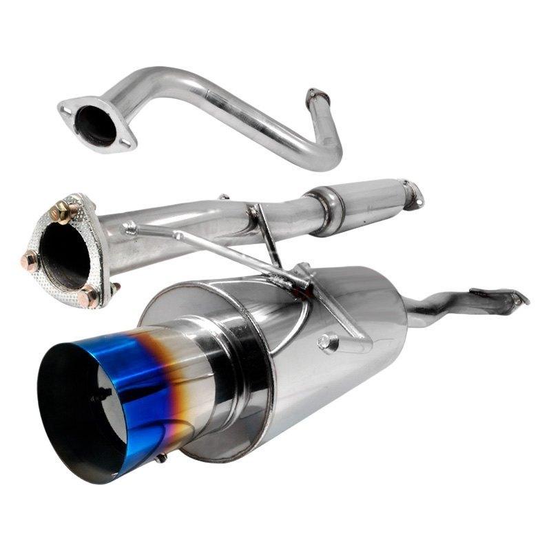 Spec-D Tuning Exhaust Honda Accord (90-93) N1 Muffler w/ Burnt Blue or Polished Tip
