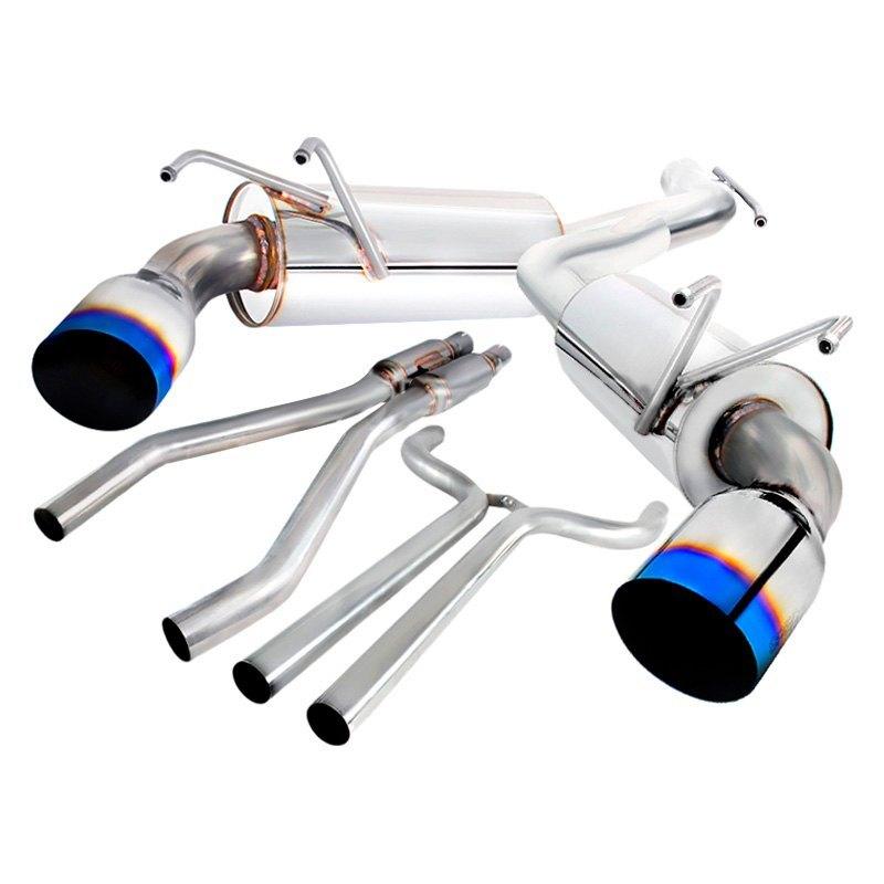 Spec-D Tuning Exhaust Chevy Camaro V6 (10-15) Catback w/ Burnt Blue or Polished Tips
