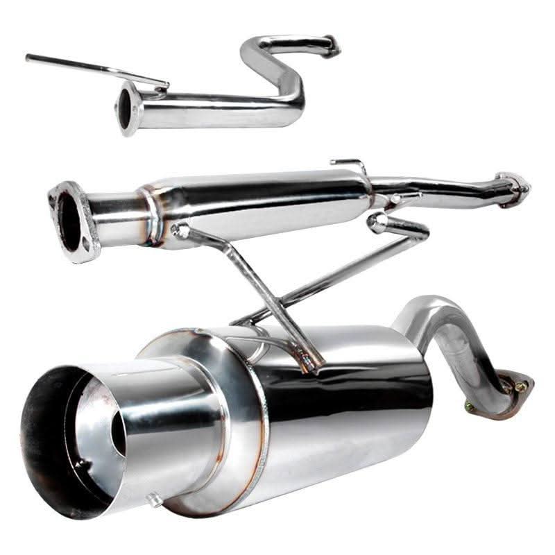 Spec-D Tuning Exhaust Honda Civic EK Hatch (96-00) Polished or Blue Burnt N1 Muffler