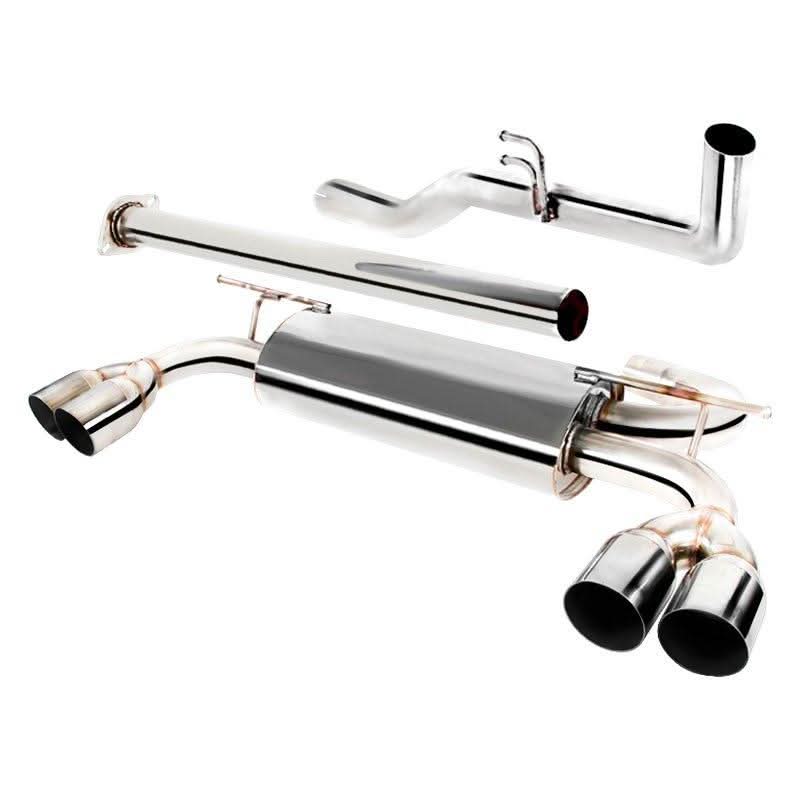 Spec-D Tuning Exhaust Hyundai Genesis 2.0T (09-14) Polished or Burnt Blue Quad Tips