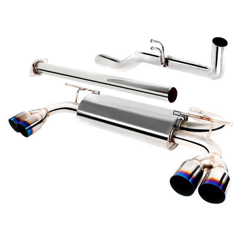 Spec-D Tuning Exhaust Hyundai Genesis 2.0T (09-14) Polished or Burnt Blue Quad Tips