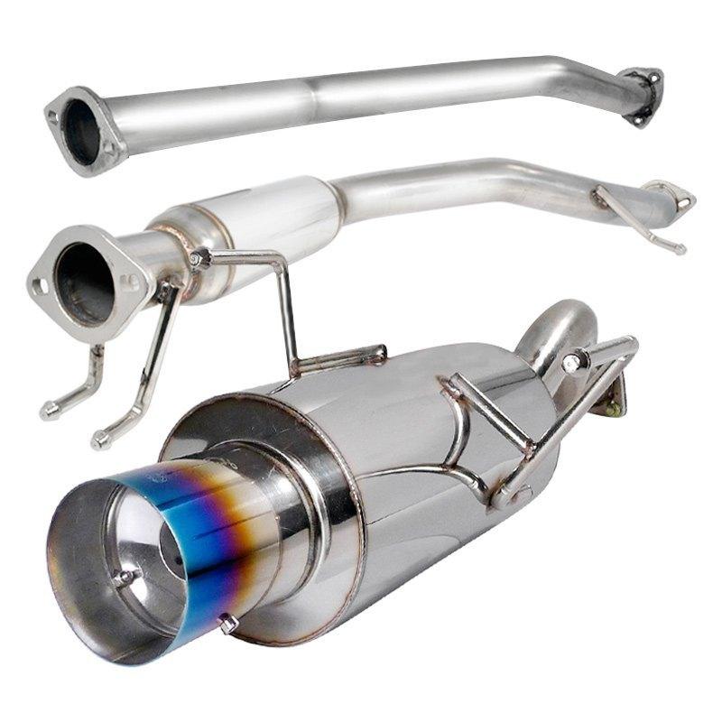 Spec-D Tuning Exhaust Acura RSX Base/Type-S (02-06) N1 Muffler w/ Burnt Blue or Polished Tip