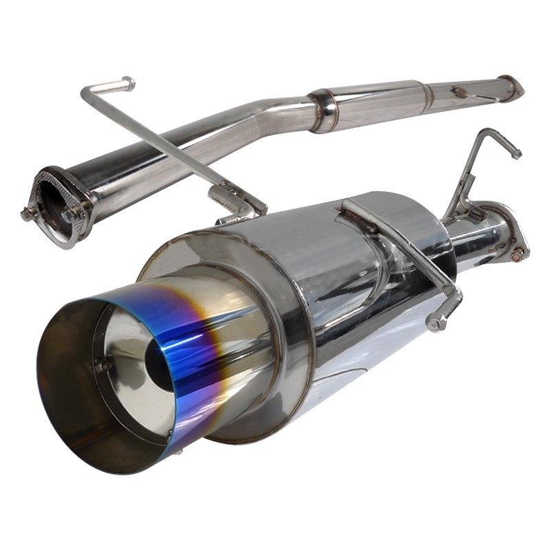 Spec-D Tuning Exhaust Nissan 240SX S14 (95-98) 3" N1 Muffler Blue Burnt Tip