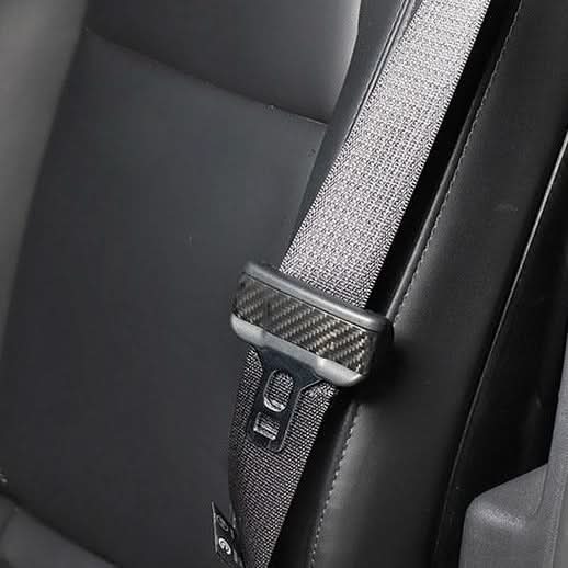 Model 3 / Y Seat Belt Buckle Cover Trim - Carbon Fiber Interior Mods(2pcs)