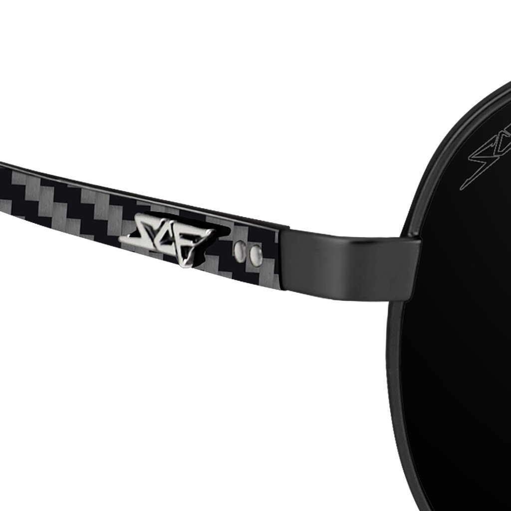 ●MONTANA● Carbon Fiber Sunglasses (Polarized Lens | Carbon Fiber Temples | Black)
