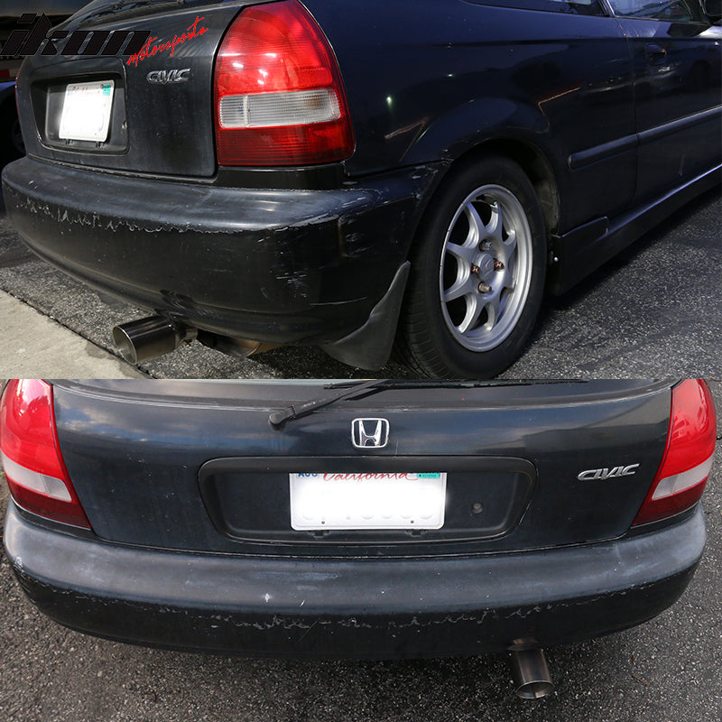 Add On Gunmetal Exhaust Slant Cut Muffler Tip 2.5in ID 3.5in OD